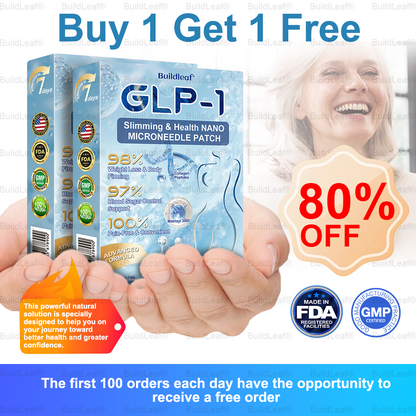 🏥Official Store | BuildLeaf® GLP-1 Nano-Microneedle Patch with Collagen & Matrixyl 3000 丨Obesity,Cardiovascular Diseas, Diabetes, Sleep Apnea, Joint Problems and More