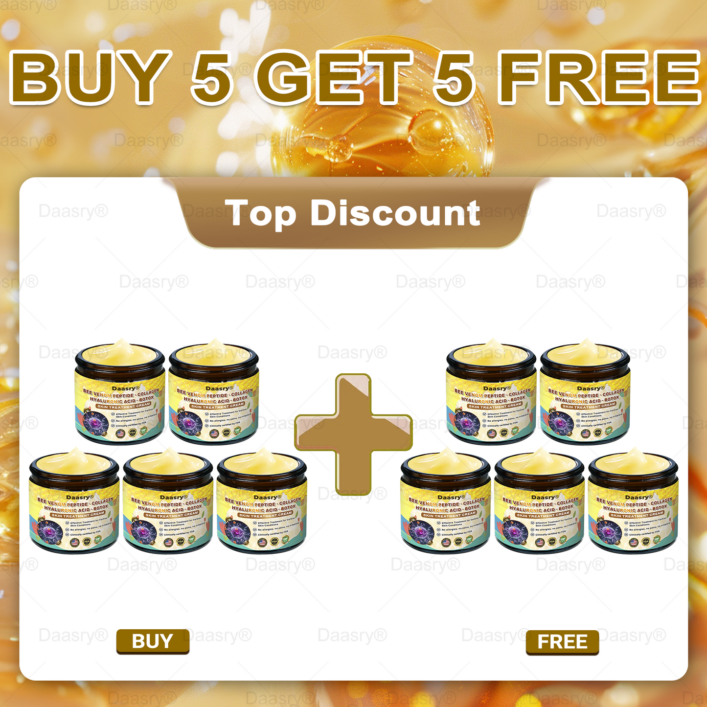🔥𝑴𝒂𝒅𝒆 & 𝑺𝒉𝒊𝒑𝒑𝒆𝒅 𝒇𝒓𝒐𝒎 𝑼𝑺𝑨 | 𝑪𝒍𝒊𝒏𝒊𝒄𝒂𝒍𝒍𝒚 𝑷𝒓𝒐𝒗𝒆𝒏: ᴅᴀᴀsʀʏ® 𝑩𝒆𝒆 𝑽𝒆𝒏𝒐𝒎 𝑻𝒓𝒆𝒂𝒕𝒎𝒆𝒏𝒕 𝑪𝒓𝒆𝒂𝒎 𝒘𝒊𝒕𝒉 𝒃𝒆𝒆 𝒗𝒆𝒏𝒐𝒎 𝒑𝒆𝒑𝒕𝒊𝒅𝒆𝒔, 𝒃𝒐𝒕𝒖𝒍𝒊𝒏𝒖𝒎 𝒕𝒐𝒙𝒊𝒏, 𝒉𝒚𝒂𝒍𝒖𝒓𝒐𝒏𝒊𝒄 𝒂𝒄𝒊𝒅, 𝒂𝒏𝒅 𝒄𝒐𝒍𝒍𝒂𝒈𝒆𝒏💧. 𝑻𝒂𝒓𝒈𝒆𝒕𝒔 𝒘𝒓𝒊𝒏𝒌𝒍𝒆𝒔, 𝒇𝒊𝒏𝒆 𝒍𝒊𝒏𝒆𝒔, 𝒔𝒂𝒈𝒈𝒊𝒏𝒈, 𝒔𝒕𝒓𝒆𝒕𝒄𝒉 𝒎𝒂𝒓𝒌𝒔, 𝒅𝒂𝒓𝒌 𝒔𝒑𝒐𝒕𝒔—𝒇𝒊𝒓𝒎𝒊𝒏𝒈, 𝒍𝒊𝒇𝒕𝒊𝒏𝒈 𝒂𝒏𝒅 𝒎𝒐𝒓𝒆
